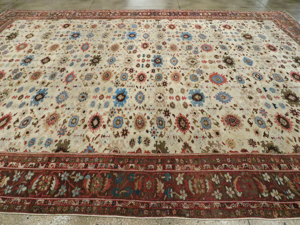 Antique Persian Mahal Large Carpet, No.27567 - Gss