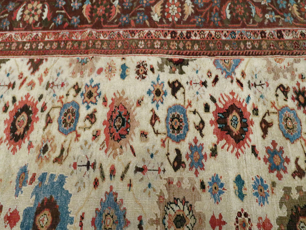 Antique Persian Mahal Large Carpet, No.27567 - Gss