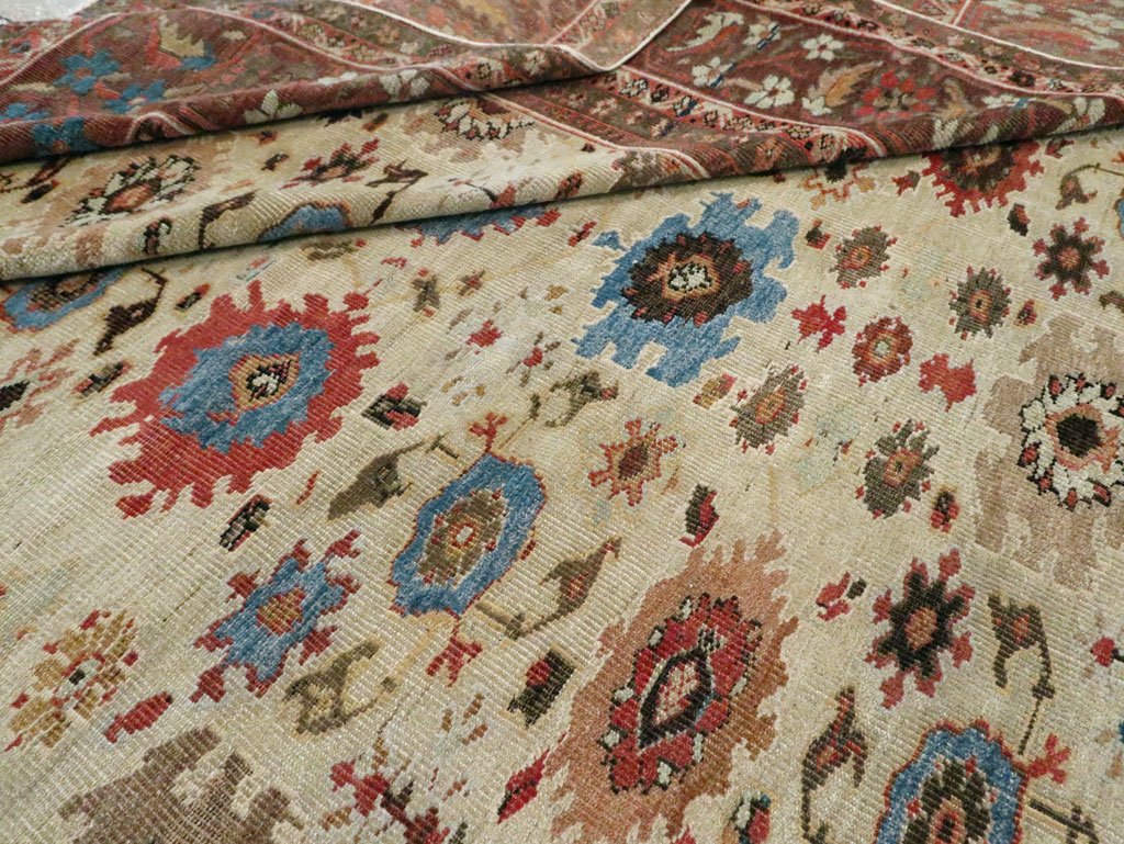 Antique Persian Mahal Large Carpet, No.27567 - Gss
