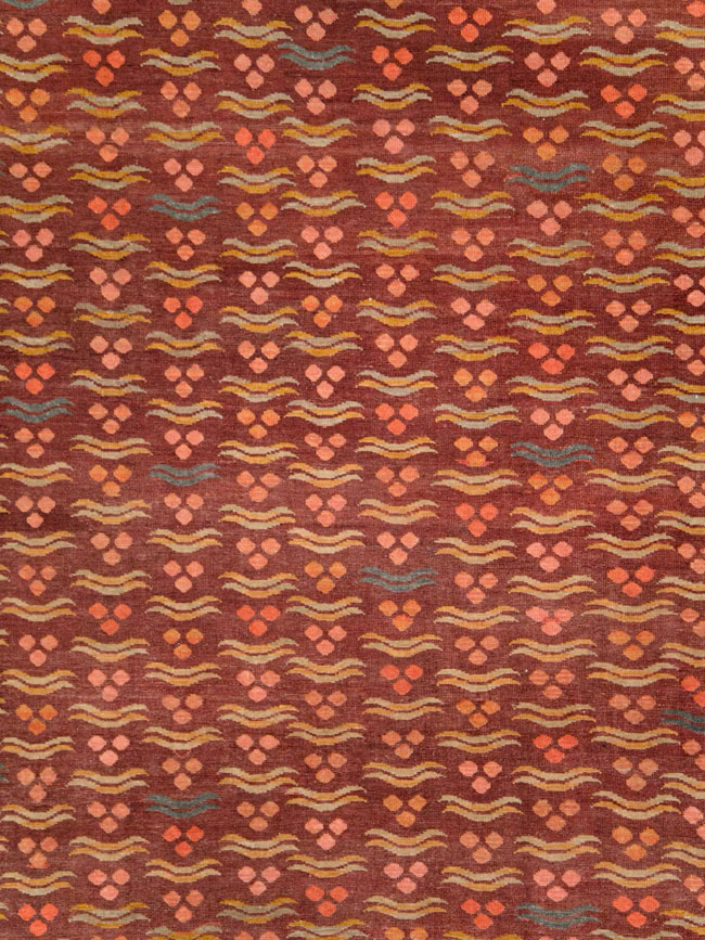 Antique Persian Mahal Room Size Carpet, No.27572 - Gss