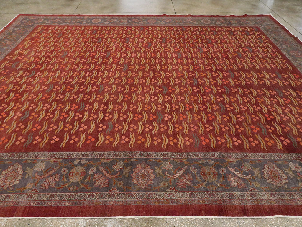 Antique Persian Mahal Room Size Carpet, No.27572 - Gss