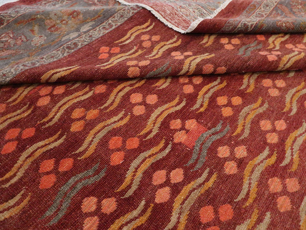 Antique Persian Mahal Room Size Carpet, No.27572 - Gss