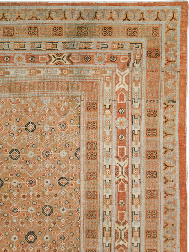 Antique East Turkestan Khotan Gallery Carpet, No.27573 - Gss