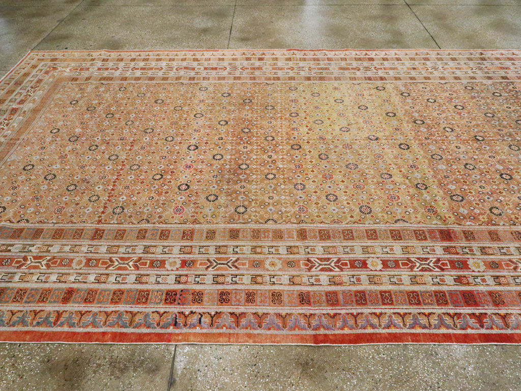 Antique East Turkestan Khotan Gallery Carpet, No.27573 - Gss
