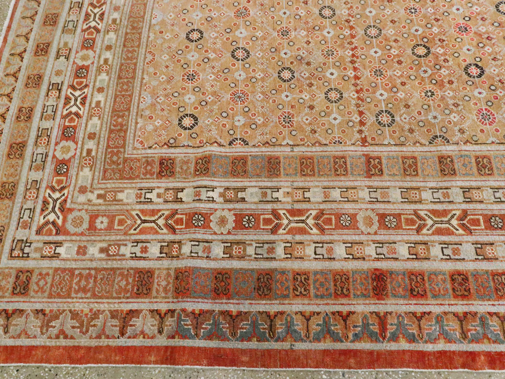 Antique East Turkestan Khotan Gallery Carpet, No.27573 - Gss