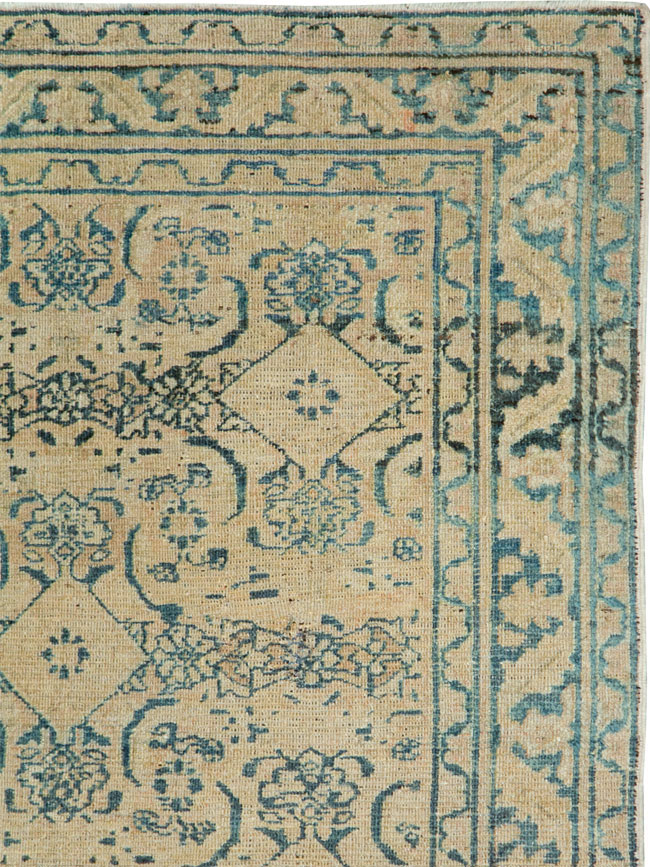 Antique Persian Khorassan Throw Rug, No.27575 - Gss
