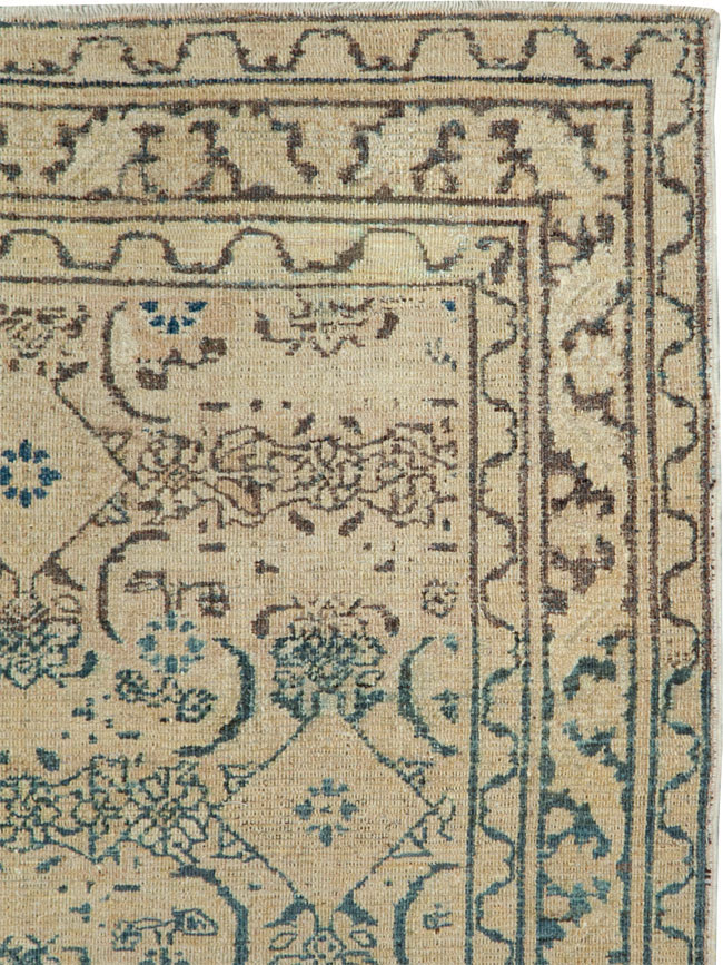 Antique Persian Khorassan Throw Rug, No.27575 - Gss
