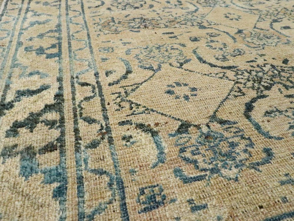 Antique Persian Khorassan Throw Rug, No.27575 - Gss