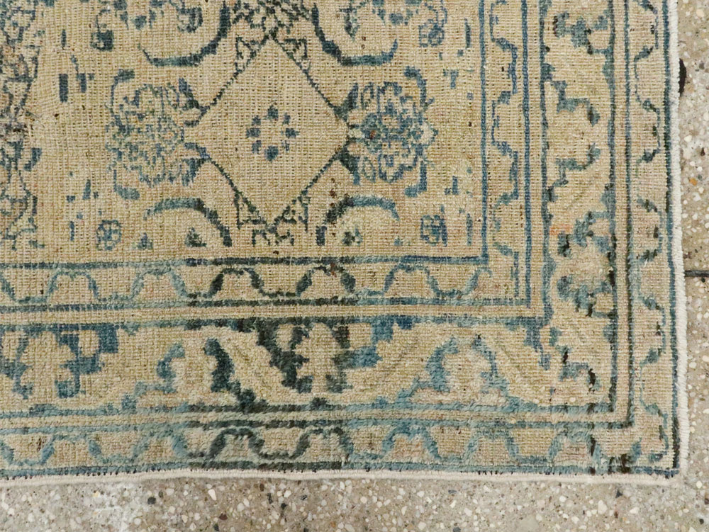 Antique Persian Khorassan Throw Rug, No.27575 - Gss