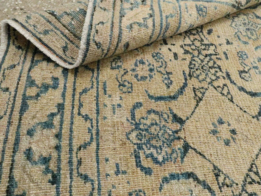 Antique Persian Khorassan Throw Rug, No.27575 - Gss