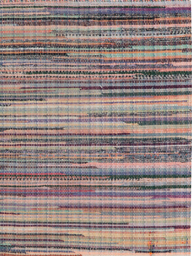 Small Vintage American Rag Rug (Pair: 1 of 2), No.27584 - Gss