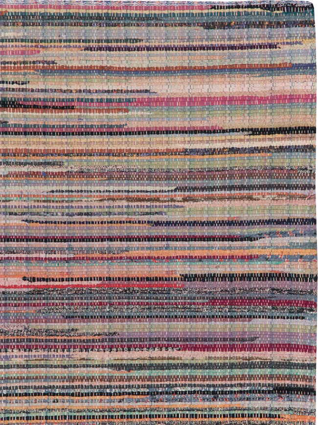 Small Vintage American Rag Rug (Pair: 1 of 2), No.27584 - Gss