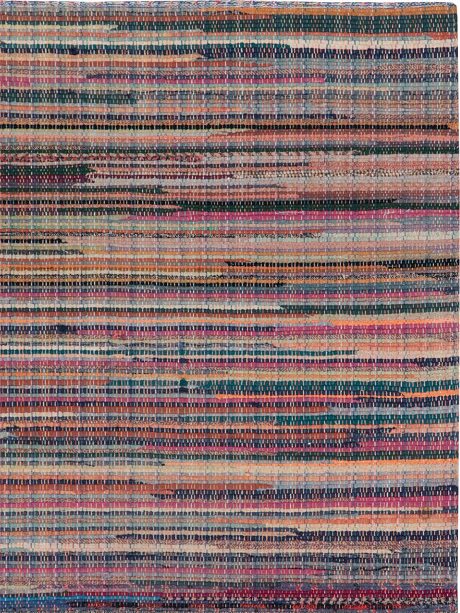 Small Vintage American Rag Rug (Pair: 2 of 2), No.27585 - Gss