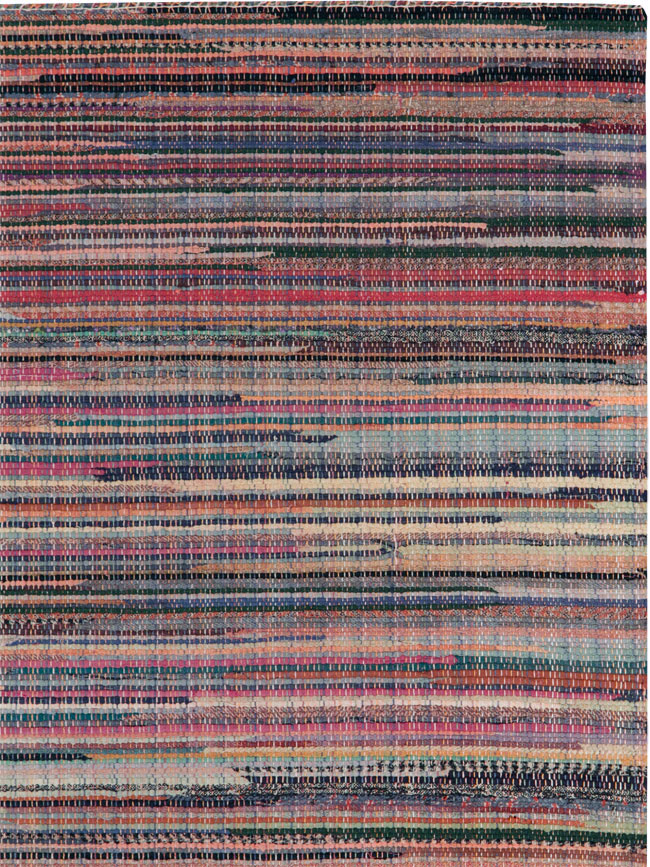 Small Vintage American Rag Rug (Pair: 2 of 2), No.27585 - Gss