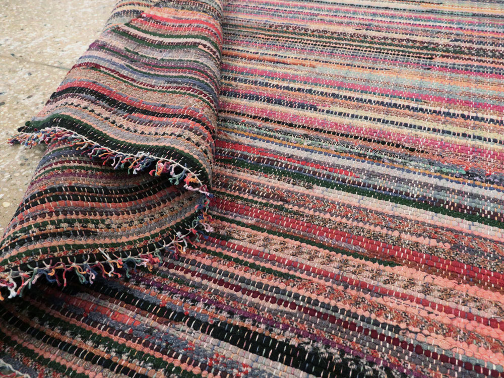 Small Vintage American Rag Rug (Pair: 2 of 2), No.27585 - Gss