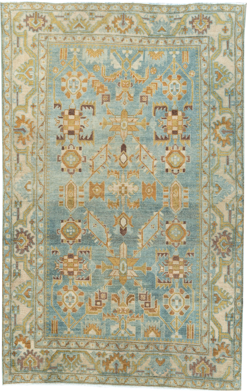 Vintage Persian Malayer Accent Rug, No.27587 - Gss