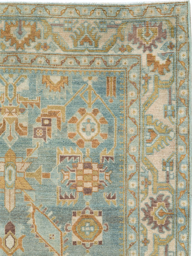 Vintage Persian Malayer Accent Rug, No.27587 - Gss