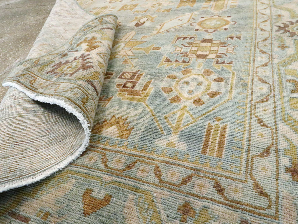 Vintage Persian Malayer Accent Rug, No.27587 - Gss