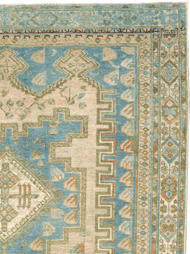 Vintage Persian Afshar Accent Rug, No.27588 - Gss