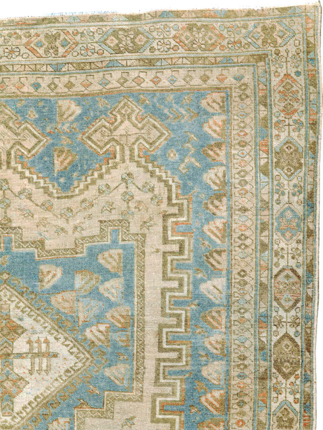 Vintage Persian Afshar Accent Rug, No.27588 - Gss