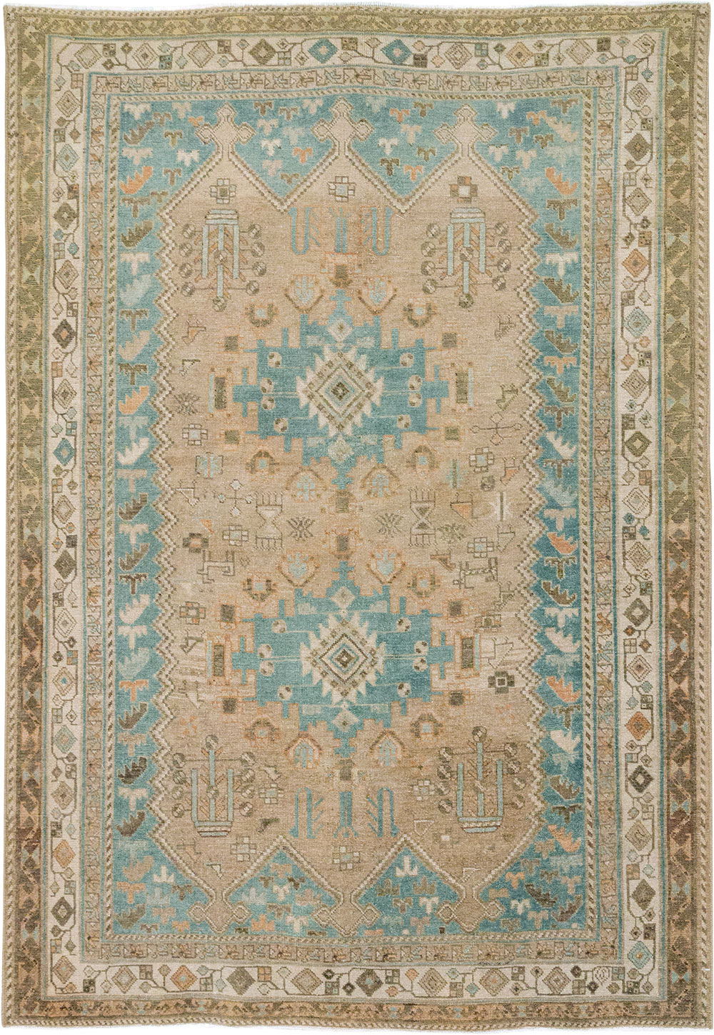 Vintage Persian Afshar Rug, No.27589 - Gss