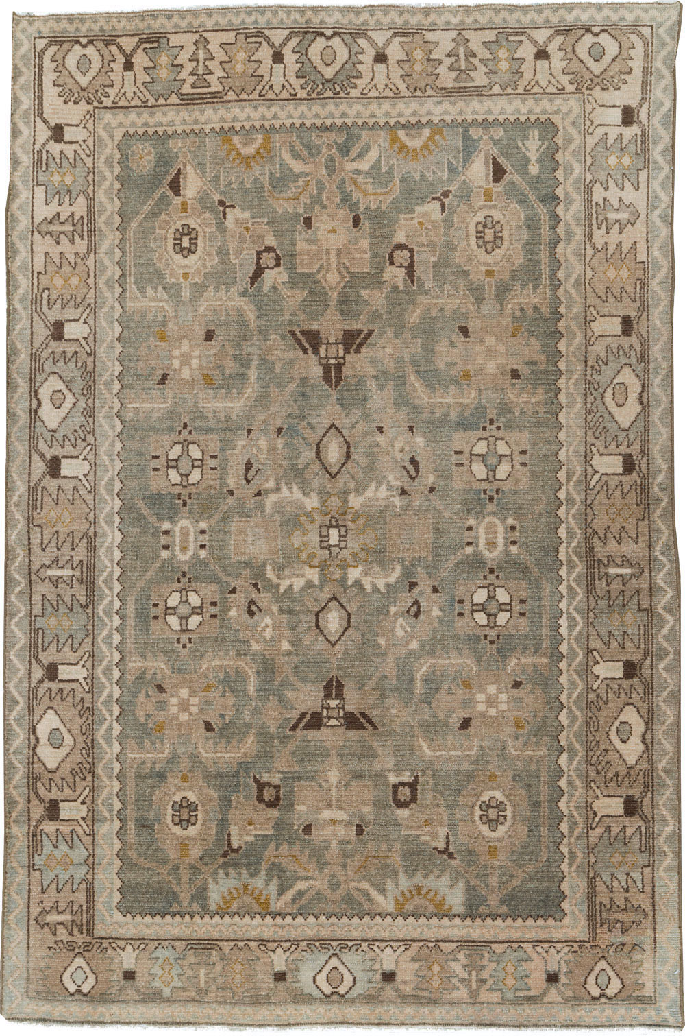 Vintage Persian Malayer Accent Rug, No.27591 - Gss