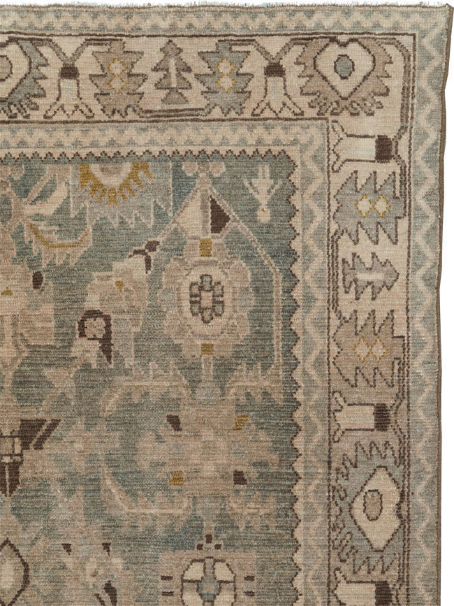 Vintage Persian Malayer Accent Rug, No.27591 - Gss