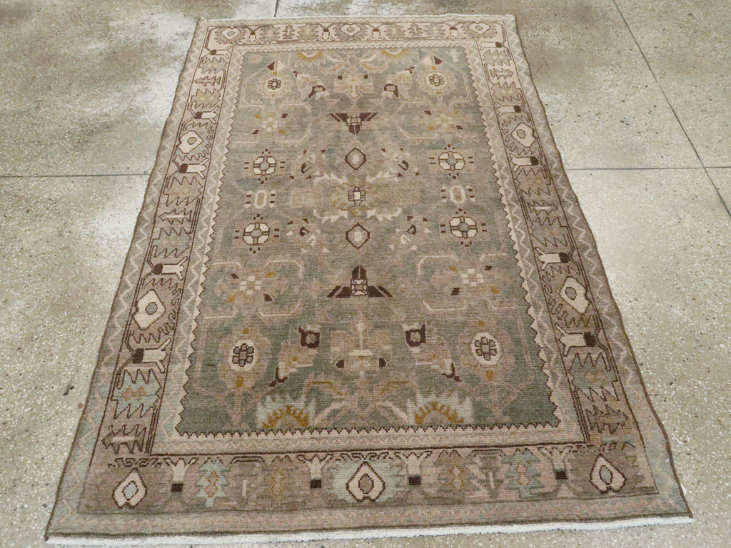 Vintage Persian Malayer Accent Rug, No.27591 - Gss