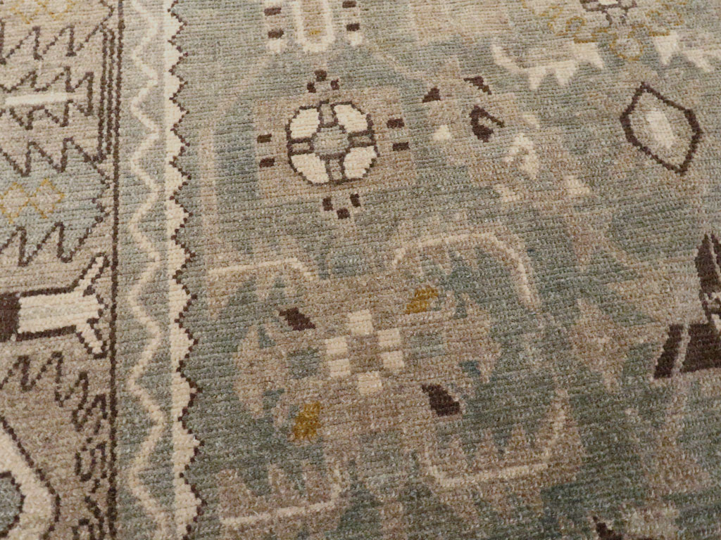 Vintage Persian Malayer Accent Rug, No.27591 - Gss