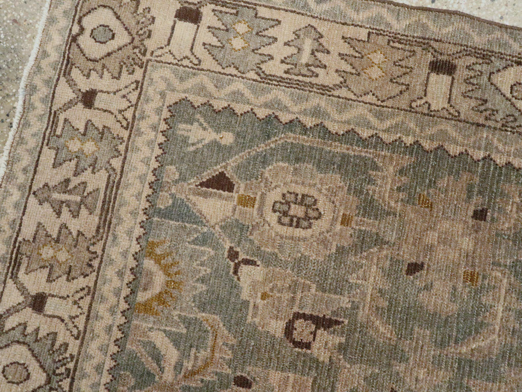 Vintage Persian Malayer Accent Rug, No.27591 - Gss