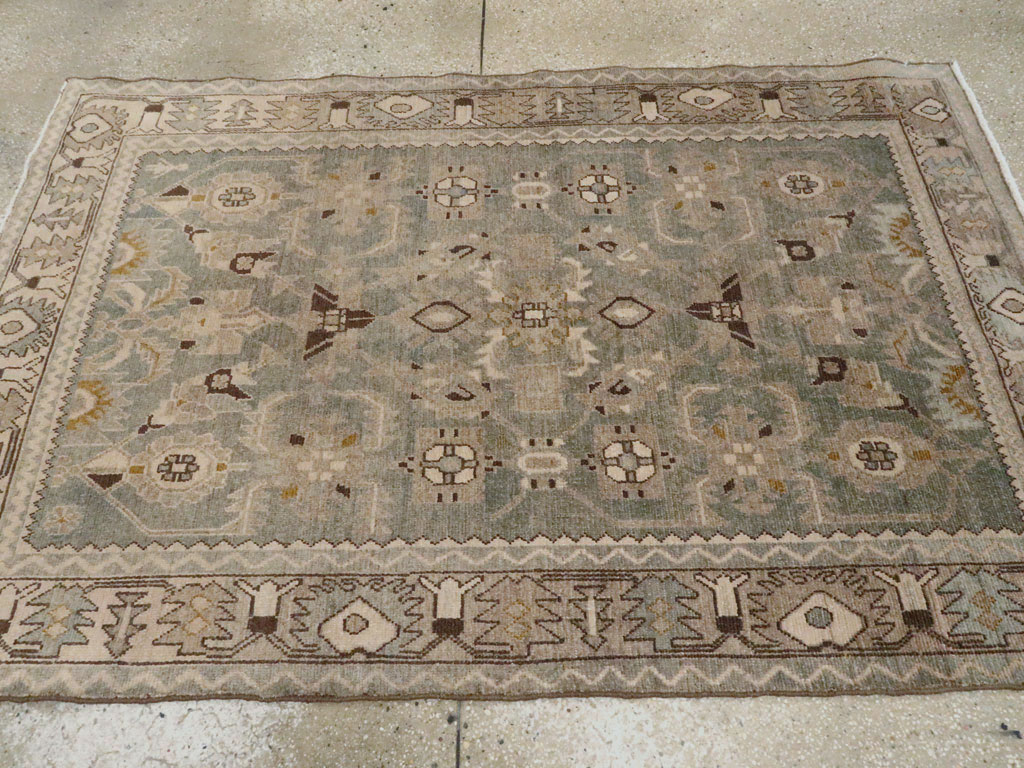Vintage Persian Malayer Accent Rug, No.27591 - Gss