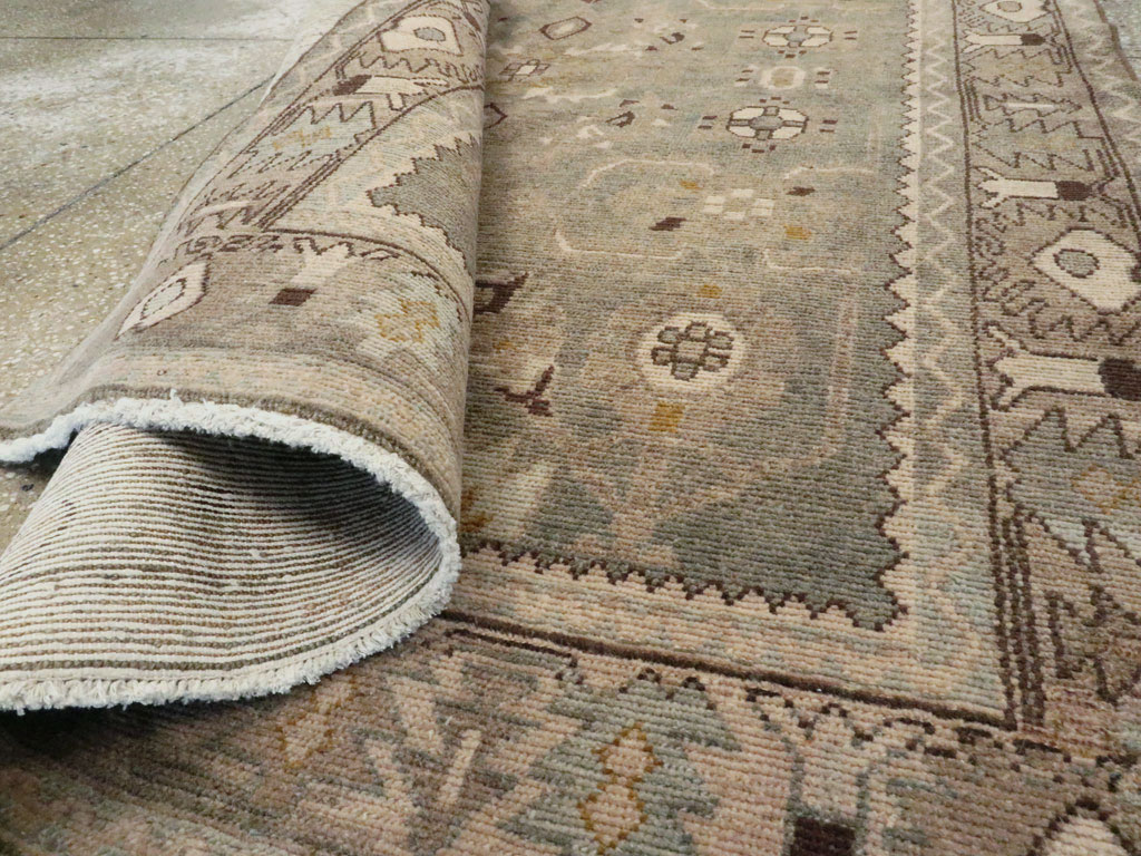 Vintage Persian Malayer Accent Rug, No.27591 - Gss