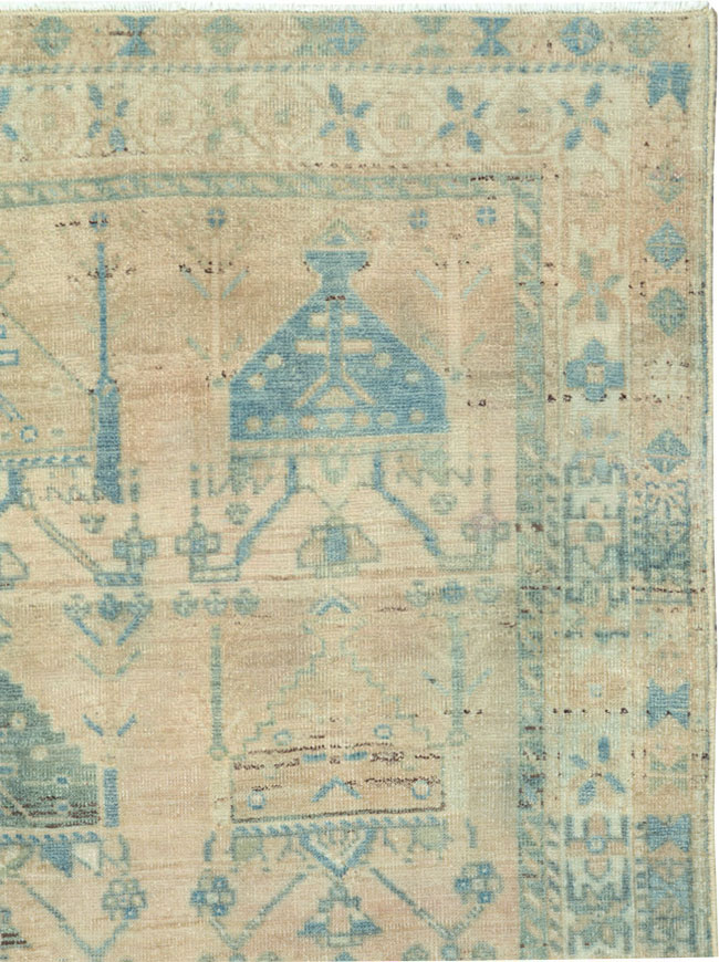 Vintage Persian Afshar Throw Rug, No.27600 - Gss