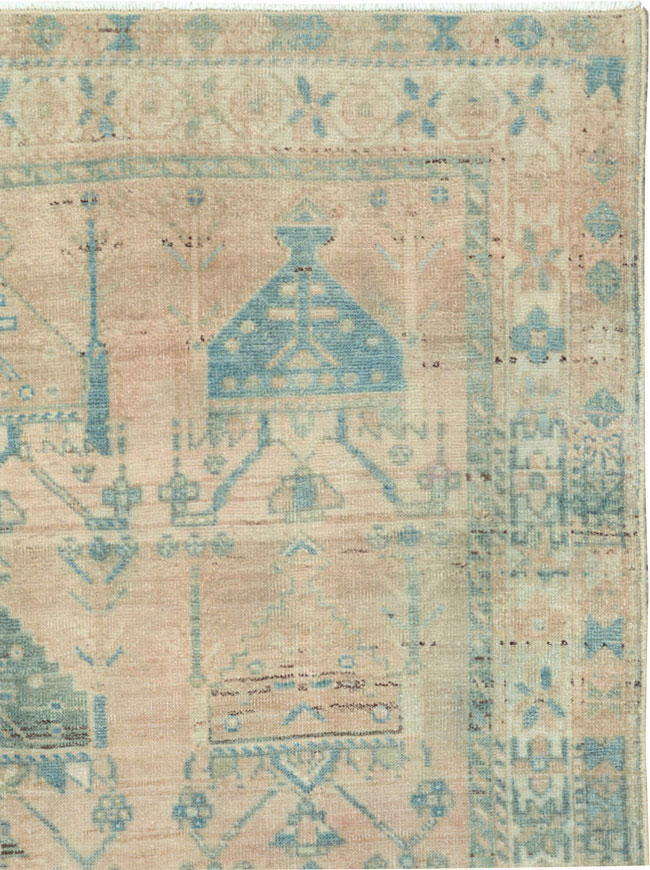 Vintage Persian Afshar Throw Rug, No.27600 - Gss