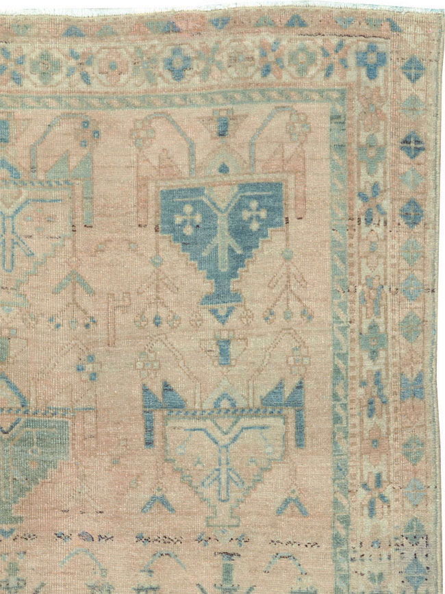 Vintage Persian Afshar Throw Rug, No.27600 - Gss