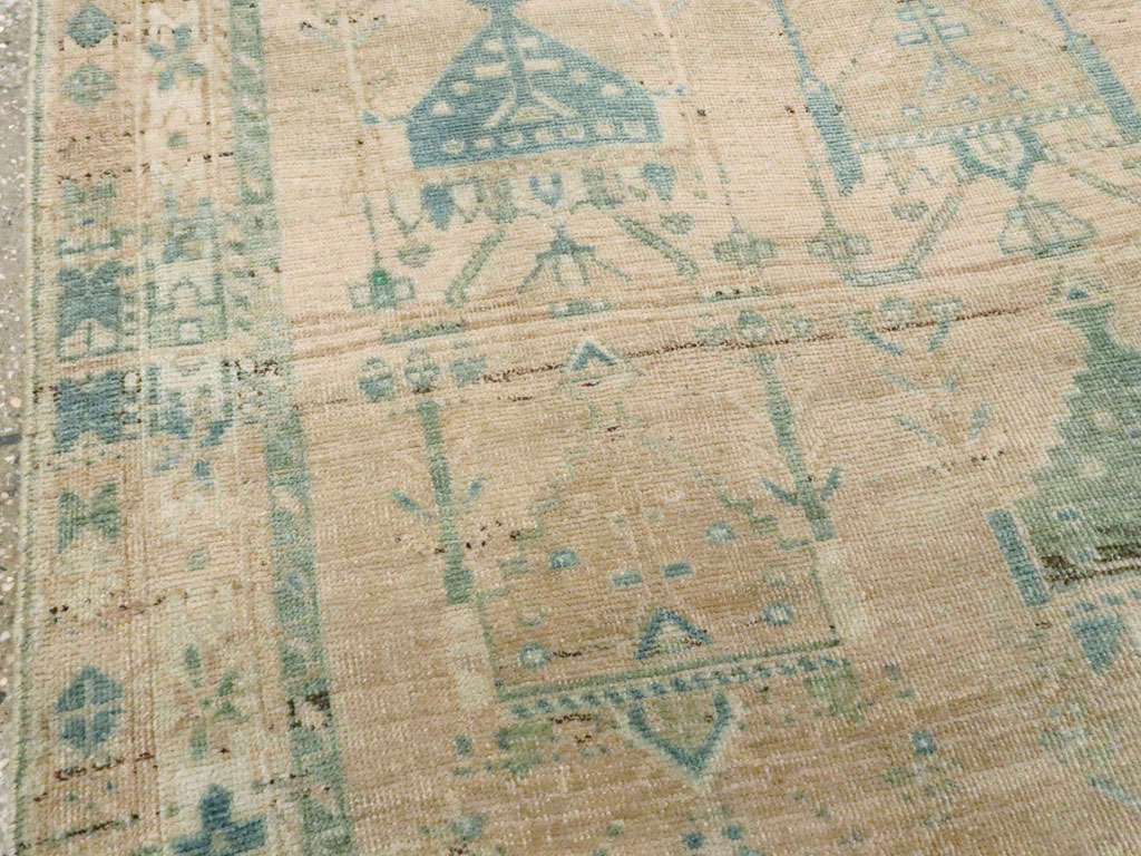 Vintage Persian Afshar Throw Rug, No.27600 - Gss