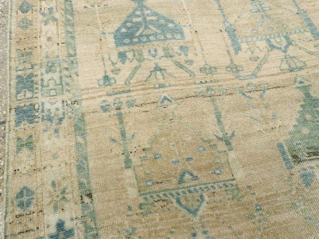 Vintage Persian Afshar Throw Rug, No.27600 - Gss