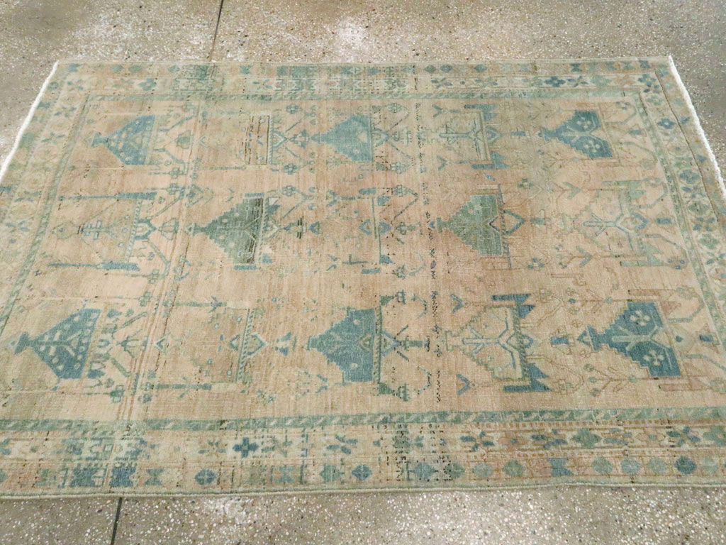 Vintage Persian Afshar Throw Rug, No.27600 - Gss