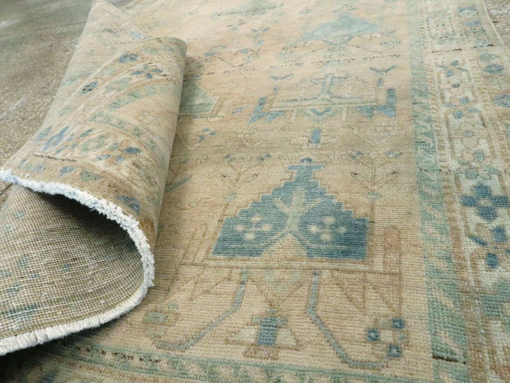 Vintage Persian Afshar Throw Rug, No.27600 - Gss