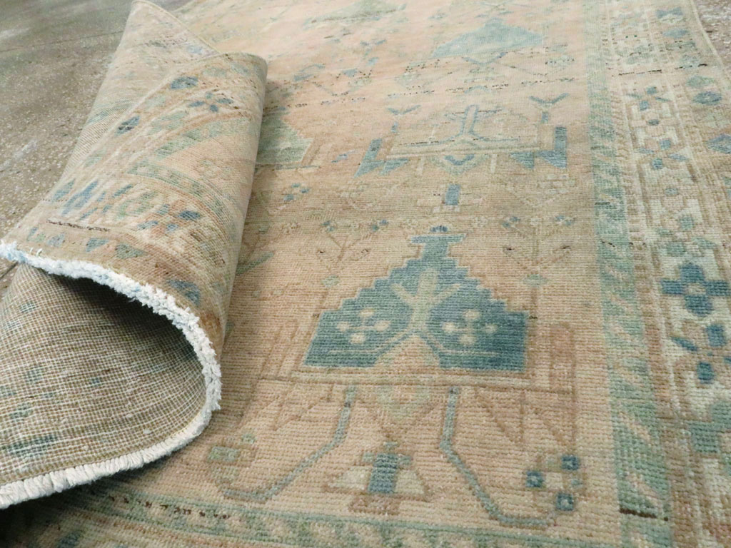 Vintage Persian Afshar Throw Rug, No.27600 - Gss