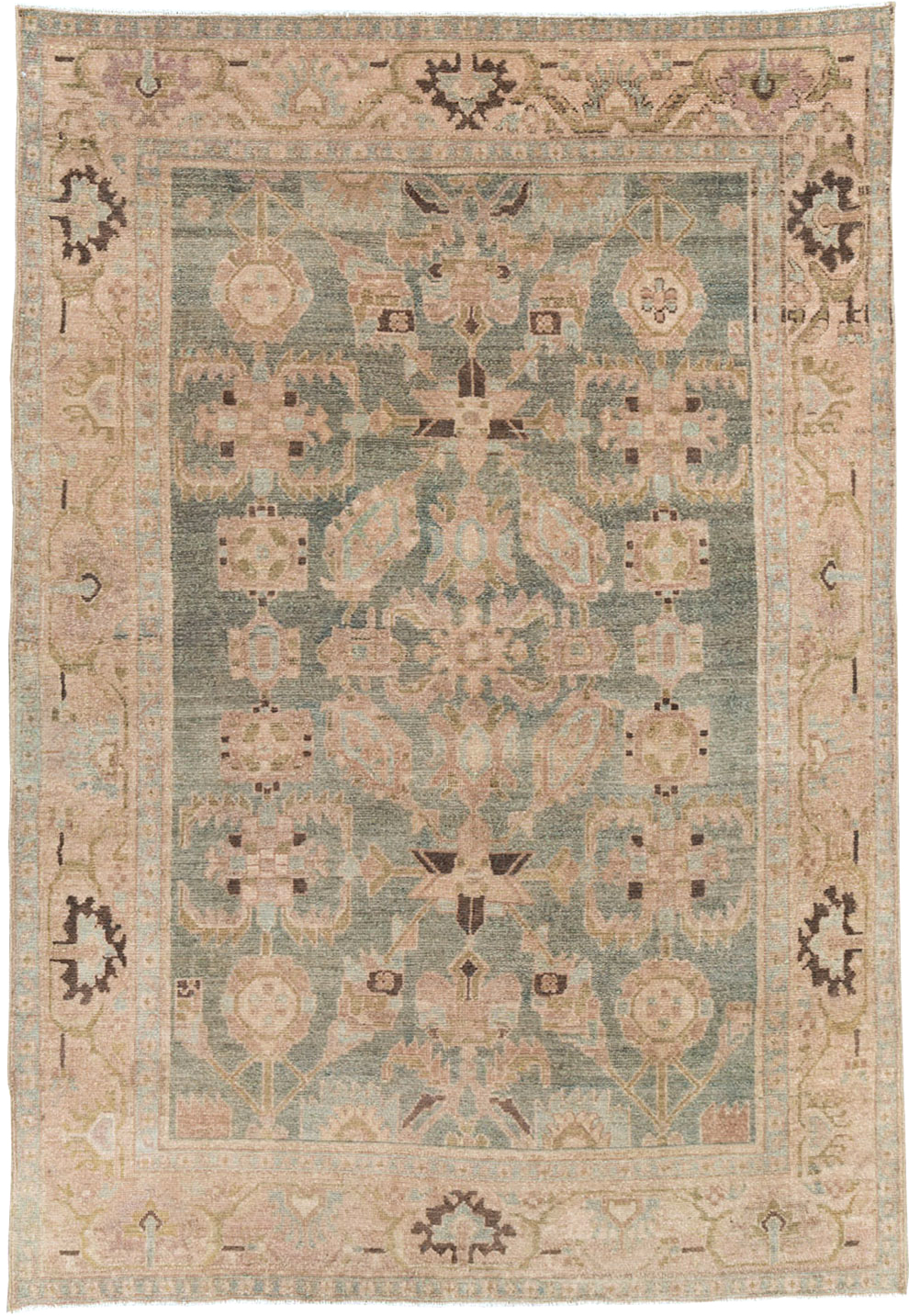 Vintage Persian Malayer Accent Rug, No.27602 - Gss