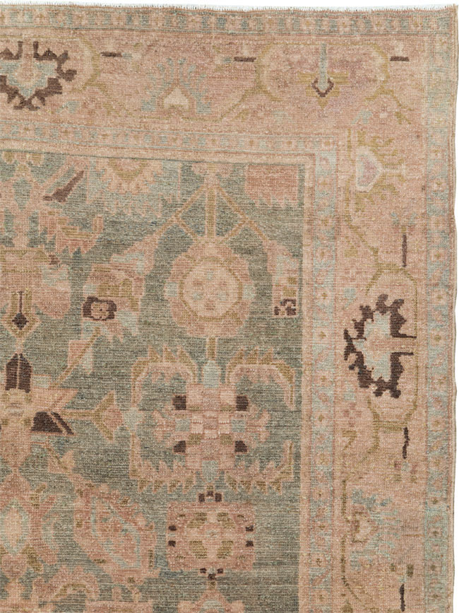 Vintage Persian Malayer Accent Rug, No.27602 - Gss