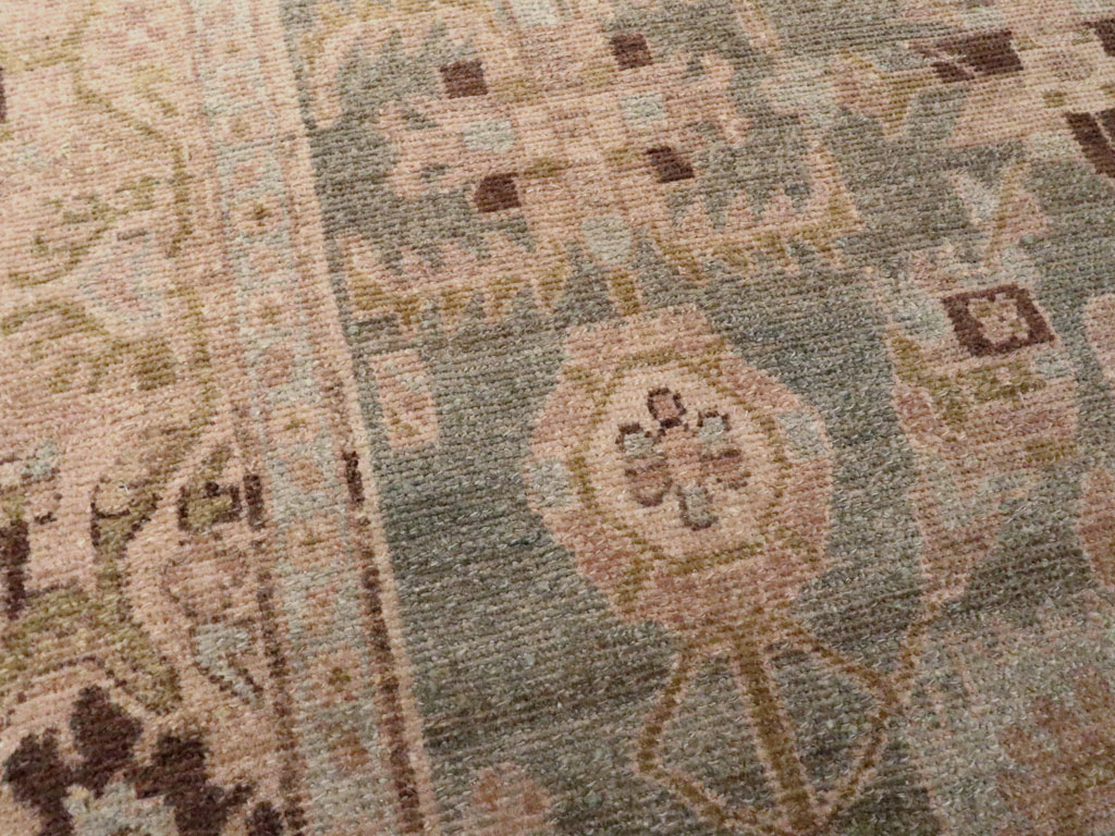 Vintage Persian Malayer Accent Rug, No.27602 - Gss