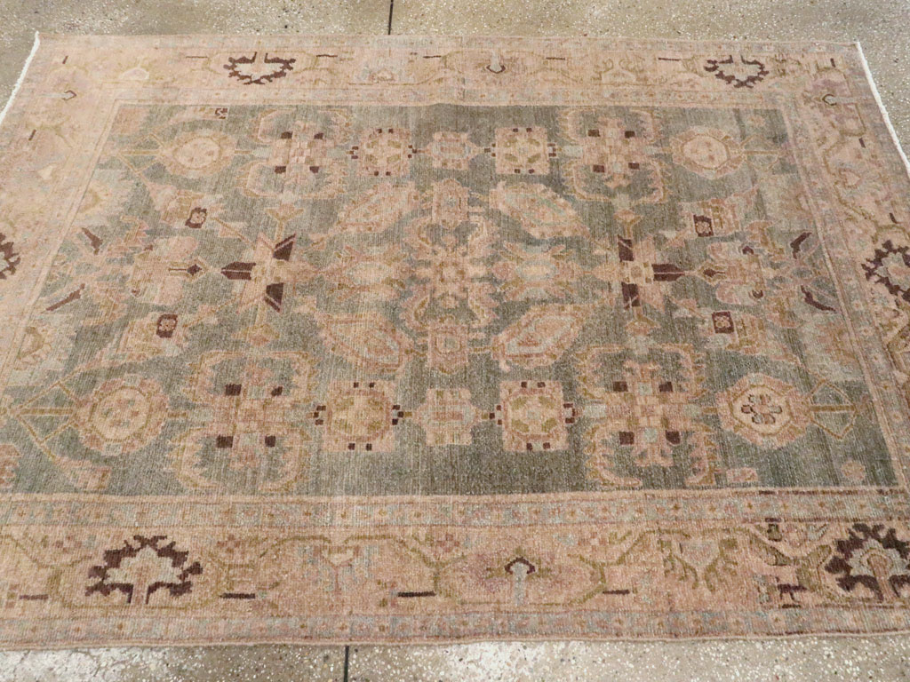 Vintage Persian Malayer Accent Rug, No.27602 - Gss