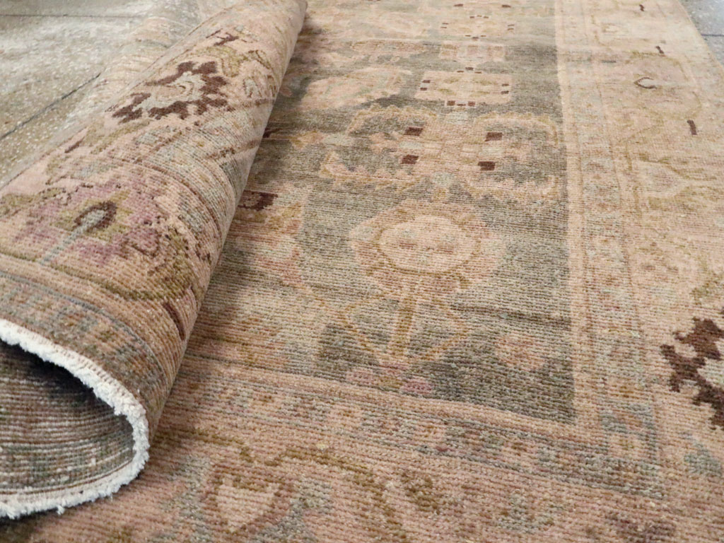 Vintage Persian Malayer Accent Rug, No.27602 - Gss