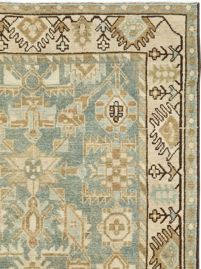 Vintage Persian Malayer Throw Rug, No.27603 - Gss