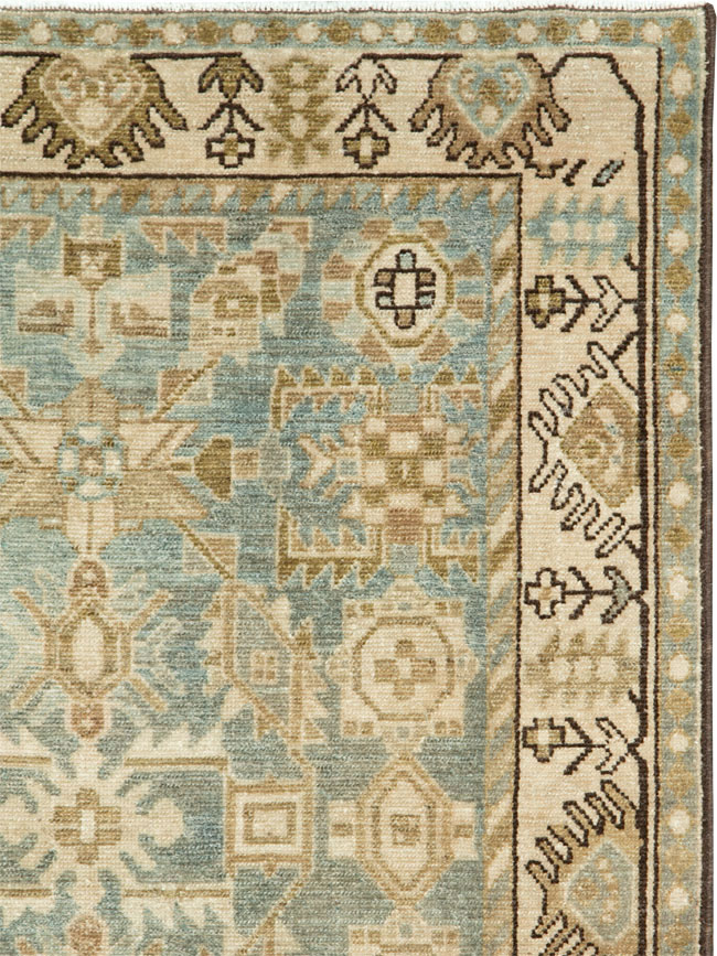 Vintage Persian Malayer Throw Rug, No.27603 - Gss