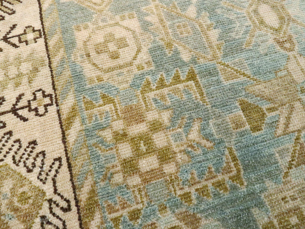 Vintage Persian Malayer Throw Rug, No.27603 - Gss