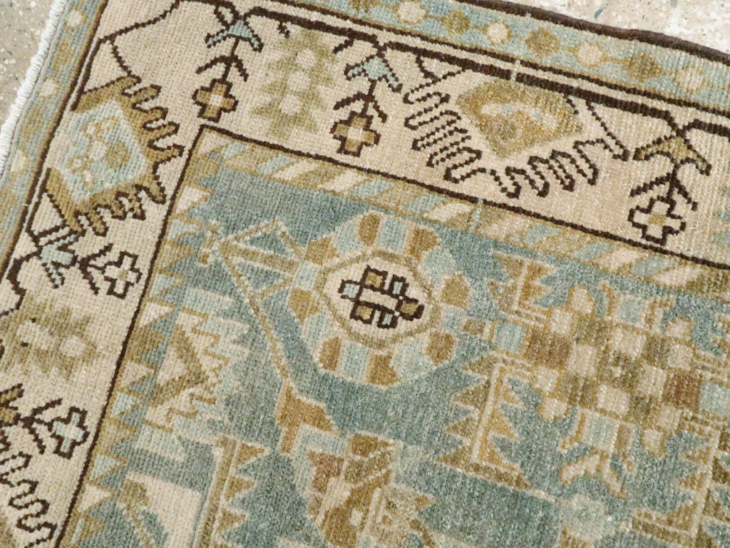 Vintage Persian Malayer Throw Rug, No.27603 - Gss