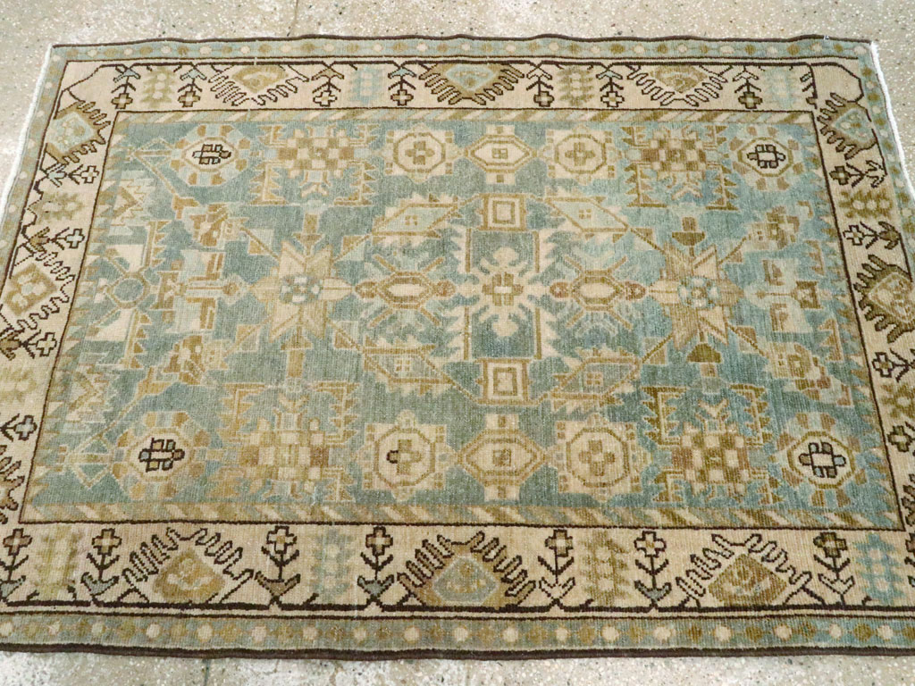 Vintage Persian Malayer Throw Rug, No.27603 - Gss